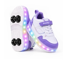 Rocky Glow Işıklı Patenli Tekerlekli Spor Ayakkabı Çok Renkli