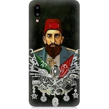 Samsung Galaxy A10s Uyumlu Osmanlı 2. Abdülhamid Han Desenli Silikon Kılıf