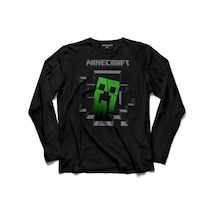 Mınecraft Creeper Insıde Uzun Kollu Tişört (512929217)
