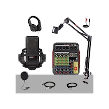Lastvoice Rec Paket-3 Mx-2020 Mikrofon Phantomlu Mikser Stand Fil