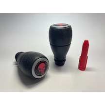 Unıversal Vites Topuzu - Bey158-t9-siyah Gövde Gri Kapak Punisher-li Siyah