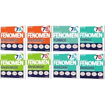 Fenomen Okul 2025 7. Sınıf Matematik + Türkçe + Fen + Paragraf A + B Serisi Soru Seti 8 Kitap