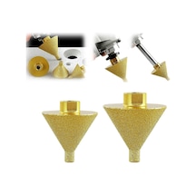 Açılı Öğütücüler İçin Elmas Eğim Pah Biti, Elmas Koni Fayans Biti, Karo Mermer Vb. İçin 38/50mm Bitler Vb.