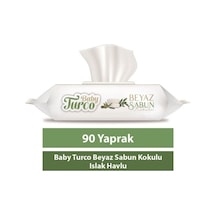 Baby Turco Beyaz Sabun Kokulu Islak Havlu 90 Yaprak