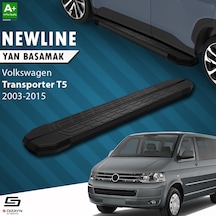 S-dizayn Vw Transporter T5 Kısa Şase Newline Siyah Yan Basamak 213 Cm 2003-2010 A+ Kalite