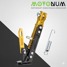 Benda Rock 250 Yükseklik Ayarlı Metal Yan Sehpa-sarı Detaylı-ayk0883