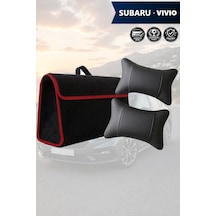 Subaru Vivio Uyumlu Siyah Renk Koltuk Yastığı Bagaj Çantası Lüks Model