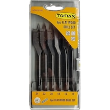 Yaprak Ahşap Matkap Ucu Takımı 12-24 Mm - 6 Parçalı