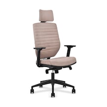 Trend Fileli Çalışma Koltuğu Ofis Koltuğu Yönetici Koltuğu Bej