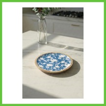 Bezos Mango Agacı Pasta Tabağı & Sunum Tabağı 20 Cm Desenli Dmc Çok Renkli