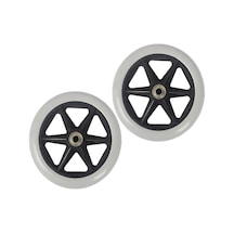 Suntek 2 Parça Tekerlekli Sandalye Yedek Tekerlekler Gri-6-inç