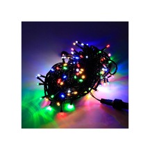 Yılbaşı Noel Işığı 20 Metre Siyah Kablo 200 Led Işık Lamba Su Geçirmez 220 V Fişli Çok Renkli