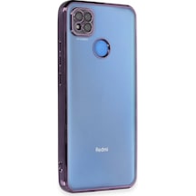 Mey İthalat Redmi 9c Kılıf Lensli Silikon - Mor