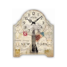 Saatler-MB NEW YORK TEMALI DUVAR-MASA  SAATİ-24*19,5*3 CM