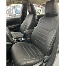 Toyota Corolla Uyumlu Araca Özel Deri Oto Koltuk Kılıfı 158357