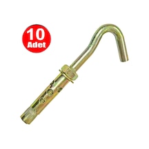 Açık Kancalı Çelik Dübel Salıncak Kum Torbası Beton Dübeli M8x100 10mm -10 Adet