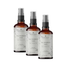 Monoville Saç Maskesi Yağı 50 Ml Cam Şişede%100 Saf Ve Doğal Hair Mask Oil 3 Paketi