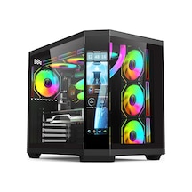 Quantum Gaming Sirius Qt4000 Type-c 7xargb Fan 850w 11,8" Lcd Ekranlı Atx Gaming Kasa