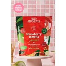 Strawberry Matcha Powder - Çilek Aromalı Matcha Tozu Doypack, 25 Gr