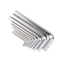 Çelik Alyan Anahtar Seti, 9 Parça, 1.5 Mm İle 10 Mm Arası Boyutlar
