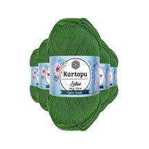5 Adet Lotus Bikini Büstiyer Bluz Örgü İpi  K486 Çam Yeşili