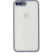 Apple iPhone  Uyumlu,  7 Plus Kılıf Montreal Silikon Kapak - Gri