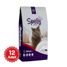 Spelly Premium Biftekli Yetişkin Kedi Maması 12 x 300 G