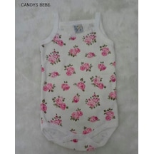 Cantaz GÜL DESENLİ KIZ ZIBIN Beyaz - Pembe