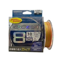Shimano Ocea 8 Braid 400mt 0.23mm 3.0pe 26kg İp Örgü Misina Multi Color