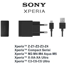 Senalstore Sony Xperia Uyumlu Şarj Cihazı Aleti Ve Kablosu Z Z1 Z2 Z3 Z4 Z5 M5 E5 Xa