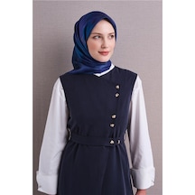 Armine Saf İpek Twill Eşarp 9606d 51 Gri - Siyah