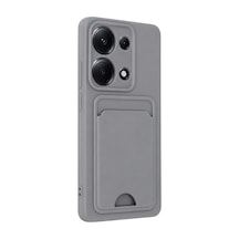 Xiaomi Redmi Note 13 Pro 4g Kılıf Kelvin Kartvizitli Silikon - Gri 00