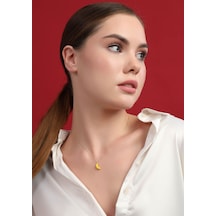 Muz Altın Kolye 43 Cm T14478 Renkli