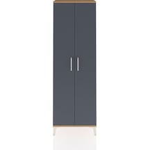 Arges Dolap Tek Raflı 2 Kapaklı Tek Askılı 60x30x182 Çam-antr... Çam