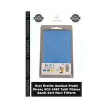 Özel Üretim Hareket Pratik Direnç Scx-1062 Tekli Pilates Bandı Sert Mavi Fitform
