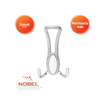 Seçi L Portmanto Askısı, Metal Vestiyer Askısı, 90 Gr, Dolap Ve Duvar Askılığı, Krom Vidalı