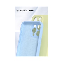 Apple iPhone  Uyumlu  16 Pro Kılıf Nano İçi Kadife Silikon - Mavi