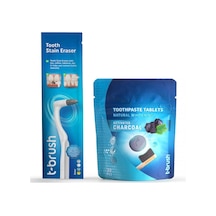 Tbrush Beyazlatıcı ve Diş Silgisi & Beyazlatıcı Aktif Karbonlu Diş Macunu Tableti