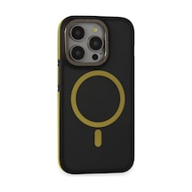 Joko Apple İphone 14 Pro Kılıf Rocky Magsafe Kapak - Siyah-sarı 0.2M-Çok Renkli