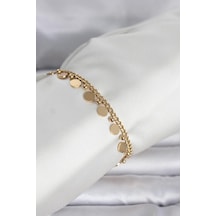 316l Çelik Gold Renk Pullu Model Kadın Bileklik - Özel Seri Bzs000000000132 Altın