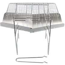 Suntek Barbekü Izgara 3'lü-ocak+barbekü-çubuk+ızgara Gümüş