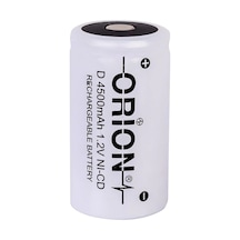 Orion 4500 mAh 1.2 V D Boy Ni-CD Industrial Şarj Edilebilir Pil