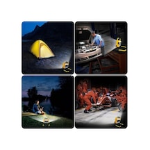 Solar Led Light Çakarlı Solar Projektör - Powerbank Kamp - Dış Mekan Güneş Enerjili 12000mah- 84x4 336led 4801