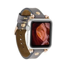 Apple Uyumlu iOS Watch Deri Kordon Ferro 38 40 41mm Rt Rst9