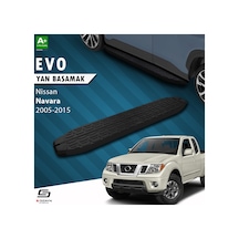 S-dizayn Nissan Navara 2 Evo Siyah Yan Basamak 203 Cm 2005-2015 A+ Kalite