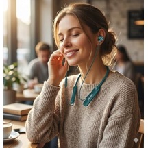 Taç Bluetooth Kulaklık Yüksek Şarjı İle 150 Saat Bekleme Süresi 10 Metre Çekiş Menzili Dışarıdan Gelen Sesleri Filtreleyen Kulak İçi Tasarım Aktif Enc Görüşme Memnuniyet Garantili 097 Derin Yeşil