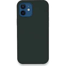 Newface Apple İphone 12 Kılıf Lansman Legant Silikon - Koyu Yeşil