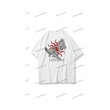 Tarzsokak Unisex Lovers Tshirt Beyaz