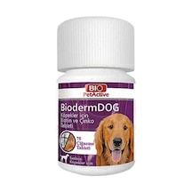 Bio Petactive Biodermdog Tüy Dökülmesini Azaltan Biotin ve Çinko Köpek Vitamini 75 Tablet 38 G