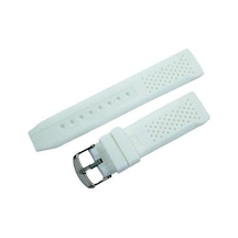 Silikon Saat Kordonu Spor Saat Kayışı Toz Tutmaz Mavi Haki Yeşil Siyah Beyaz Turuncu Sarı Krem 18mm 20mm 22mm 24mm Çok Renkli